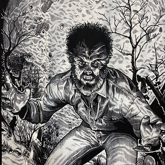 Universal Monsters The Wolf Man T-Shirt Extra Small - Picture 2 of 4